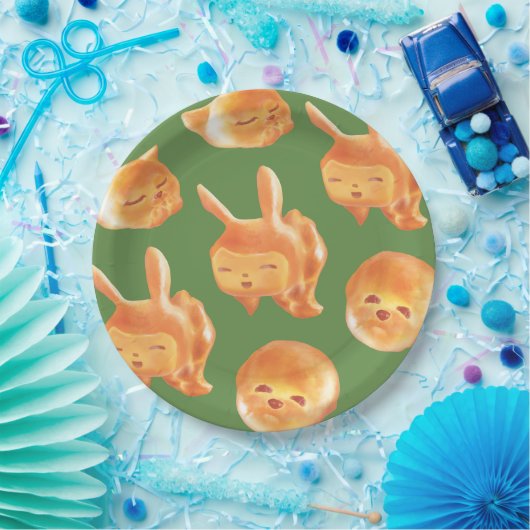 Schönes, tierförmiges Brot Pappteller (Party)