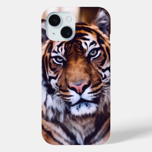 Schönes Tiger-Gesicht Tierwelt Case-Mate iPhone Hülle (Rückseite)
