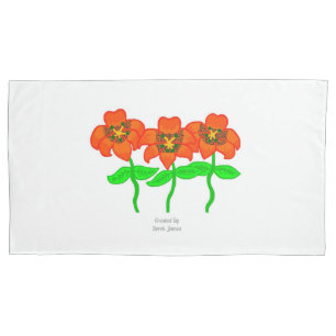 Schönes Tiger Lilies King Size Pillowcase Kissenbezug