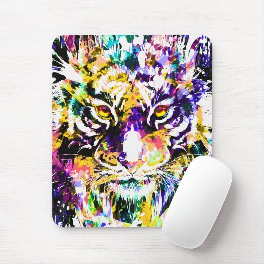 Schönes Tiger Mouse Pad | Orange Tiger Mousepad (Mit Mouse)