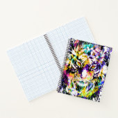 Schönes Tiger-Notebook - farbenfrohe Tiger-Artwork Notizblock (Innenseite)