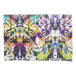 Schönes Tiger Pillowcase - farbenfroher Tiger Kissenbezug