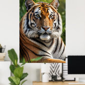 Schönes Tiger-Profil Poster (Heimbüro)