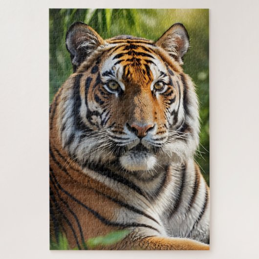 Schönes Tiger-Profil Puzzle (Vertikal)