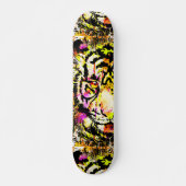 Schönes Tiger Skateboard - Gelber Tiger Skate (Vorne)