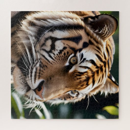 Schönes Tigergesicht Puzzle (Horizontal)