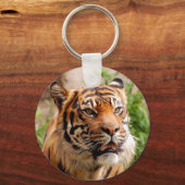 Schönes Tigergesicht Schlüsselanhänger (Vorderseite)