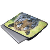 Schönes Tigerporträt Laptopschutzhülle (Vorne Knopf)