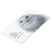 Schönes, traumhaftes und serenschneesicheres Owl Magnet (Linke Seite)