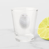 Schönes, traumhaftes und serenschneesicheres Owl Schnapsglas (Rückseite)