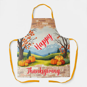 Schönes Trendiges Frohes Thanksgiving Herbst Schürze