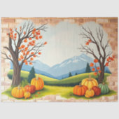 Schönes Trendy Happy Thanksgiving Fall Seidenpapier (Vorderseite)