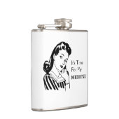 Schönes Trinkangebot Retro Frauenzeit für Medizin Flachmann (Rechts)