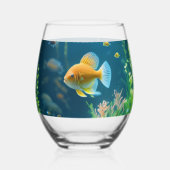 Schönes Trinkwasserglas Weinglas Ohne Stiel (Rückseite)