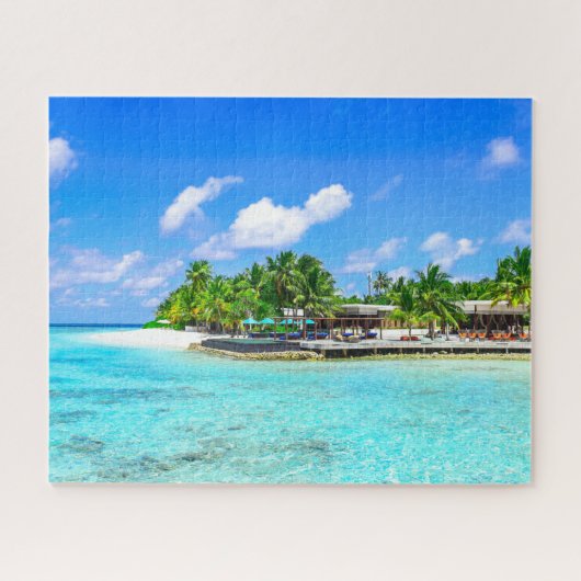 Schönes Tropical Island Beach Resort Puzzle (Horizontal)