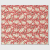 Schönes Tropical Tulip Wrapping Paper Geschenkpapier (Flach)