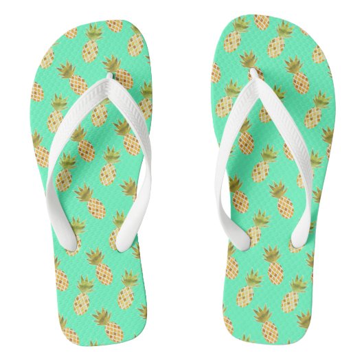 Schönes tropisches Ananas-Muster Badesandalen (Fußbett)