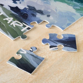 Schönes tropisches Aquarellpuzzle Puzzle (Seite)