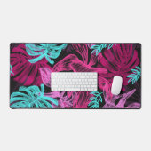 Schönes tropisches Blumendesign - Schreibtischmatt Schreibtischunterlage (Tastatur & Maus)