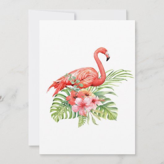 Schönes tropisches Flamingo| Phantastisches Gesche (Vorderseite)