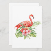Schönes tropisches Flamingo| Phantastisches Gesche (Vorne/Hinten)