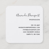 Schönes tropisches Foto mit türkisfarbenem Meer Quadratische Visitenkarte (Rückseite)