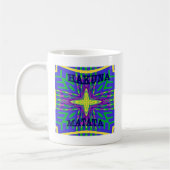 Schönes tropisches Hakuna Matata Kanga Artwork Kaffeetasse (Links)