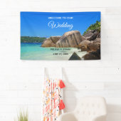 Schönes tropisches Meer mit einer Rocky Beach Hoch Banner (Insitu)