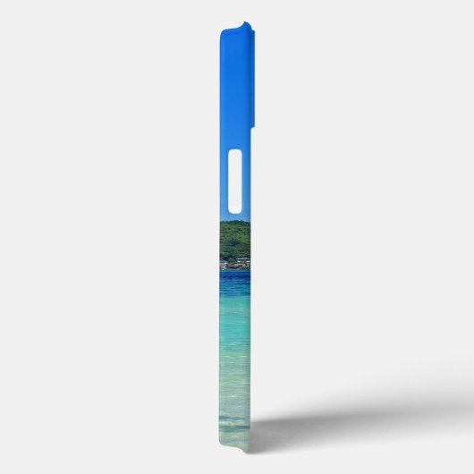 Schönes tropisches Meer mit felsenbedeckter Küste Case-Mate iPhone Hülle (Rückseite / Rechts)