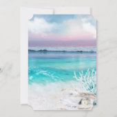 SCHÖNES TROPISCHES OZEANSONENGERÄT Save the Date Einladung (Rückseite)