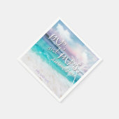 SCHÖNES TROPISCHES OZEANSONENPAPIER SERVIETTE (Ecke)