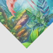 Schönes tropisches Rosa Flamingos Dekoupage Seidenpapier (Detail)