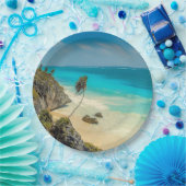 Schönes tropisches Sandstrand Paradise Pappteller (Party)