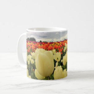 Schönes Tulpenfeld, Oregon Kaffeetasse