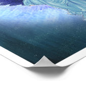 Schönes Türkis Angel Poster (Ecke)