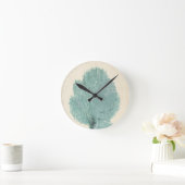 Schönes Türkis/Aqua Coral Runde Wanduhr (Zuhause)