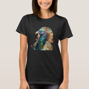Schönes türkisches Aquarellbild T-Shirt