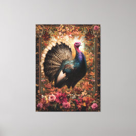 Schönes türkisches Blumendesign Leinwanddruck