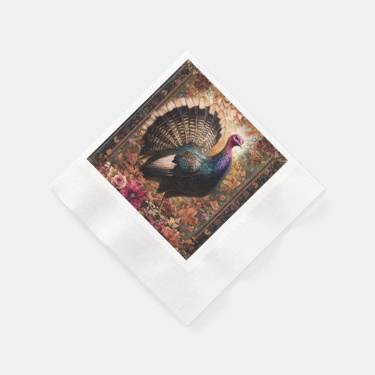 Schönes türkisches Blumendesign Serviette (Ecke)