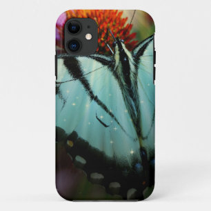 Schönes türkisfarbenes Frack Butterfly iPhone 11 Hülle