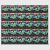Schönes türkisfarbenes Frack Butterfly Geschenkpapier (Flach)