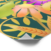 Schönes türkisfarbenes Poster (Ecke)