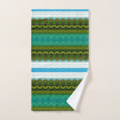 Schönes türkisfarbenes Set (Handtuch)