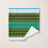 Schönes türkisfarbenes Set (Waschlappen)