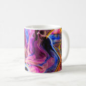 Schönes und Abstraktes Marmordesign Kaffeetasse (VorderseiteRechts)