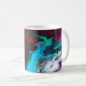 Schönes und Abstraktes Marmordesign Kaffeetasse (VorderseiteRechts)
