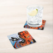 Schönes und Abstraktes Marmordesign Rechteckiger Pappuntersetzer (Vor Ort)