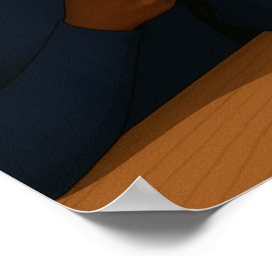 Schönes und belebtes Poster (Ecke)