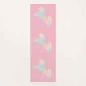 Schönes und buntes Einhorn Yogamatte (Vorderseite)