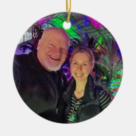 Schönes und einfaches Foto Weihnachten Baum Keramik Ornament